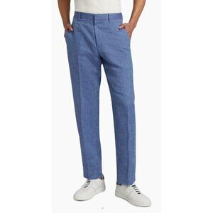 Theory Mayer Wave Size 38 Tailored Linen Trousers Pants NWT $265